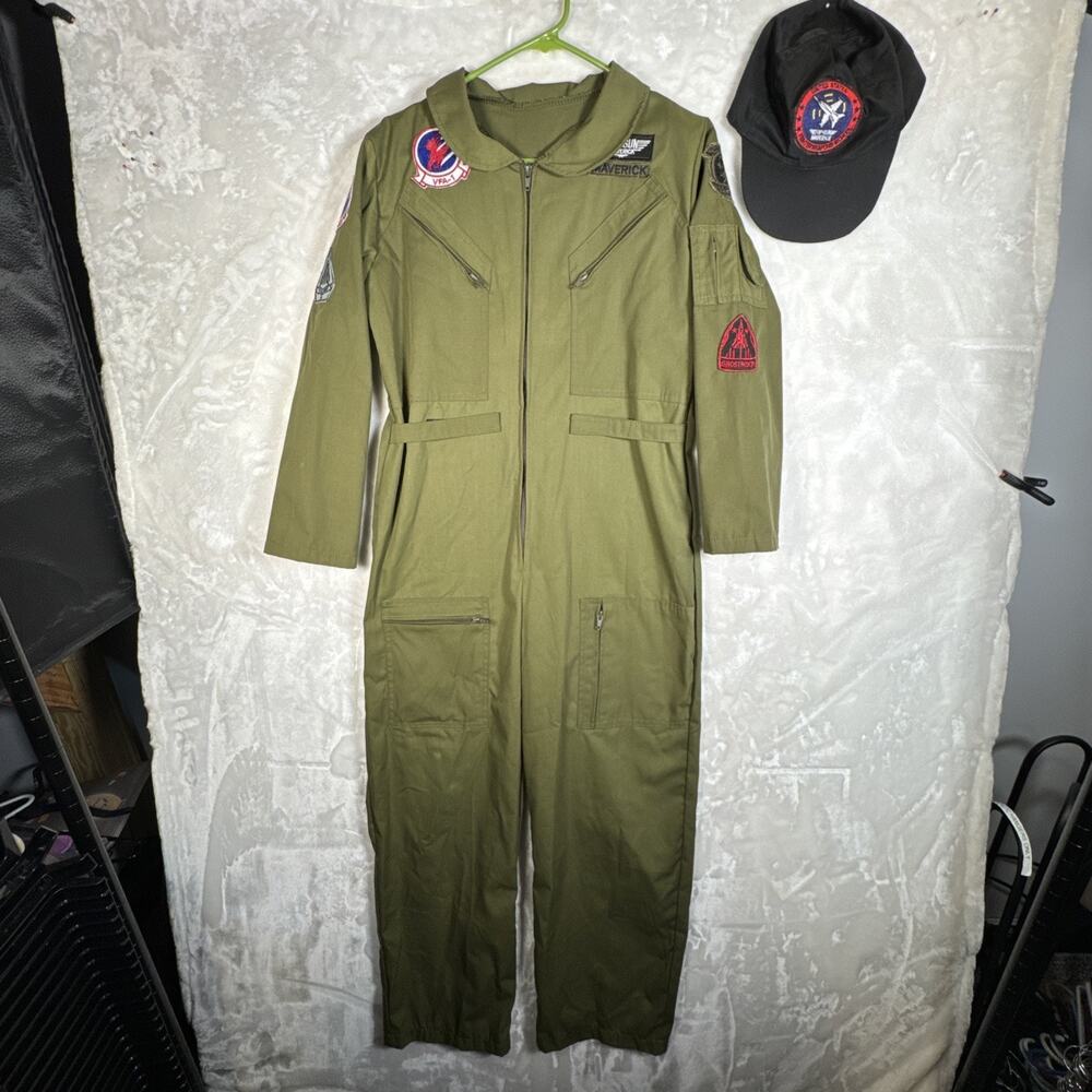 Top Gun: Maverick flight suit costume Unisex Deluxe Large